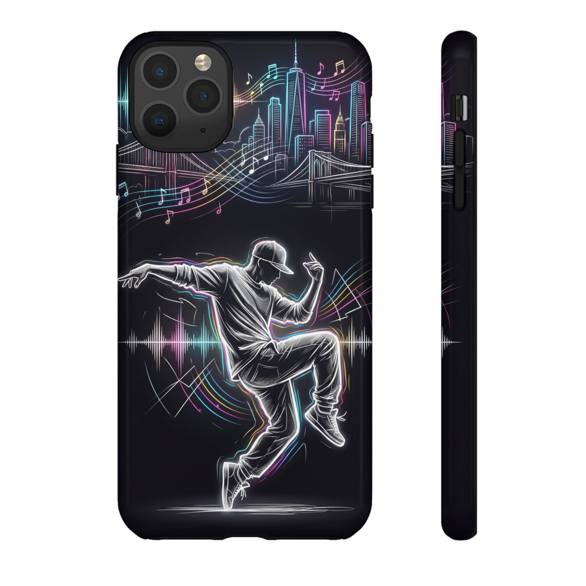 Dancer Neon Skyline iPhone Case
