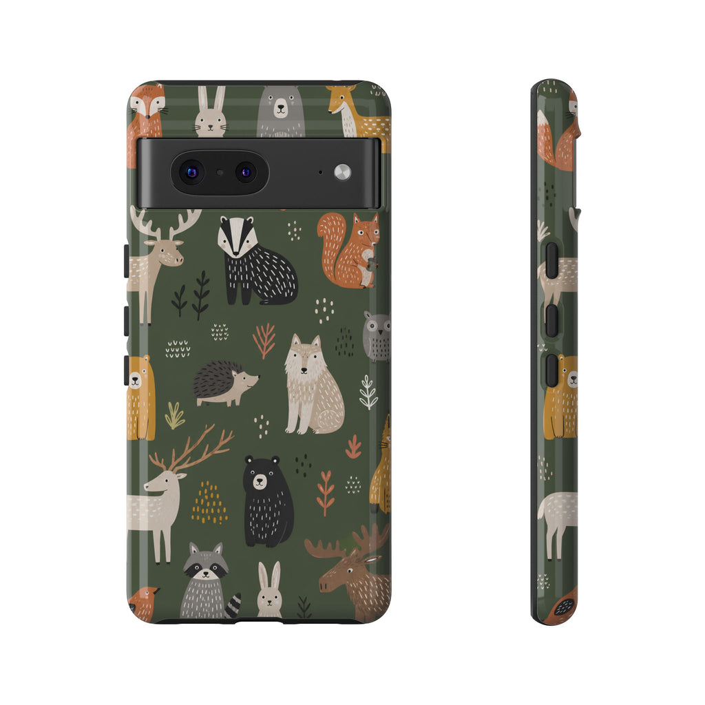 Woodland Animals Phone Case | Forest Creature Art Cover