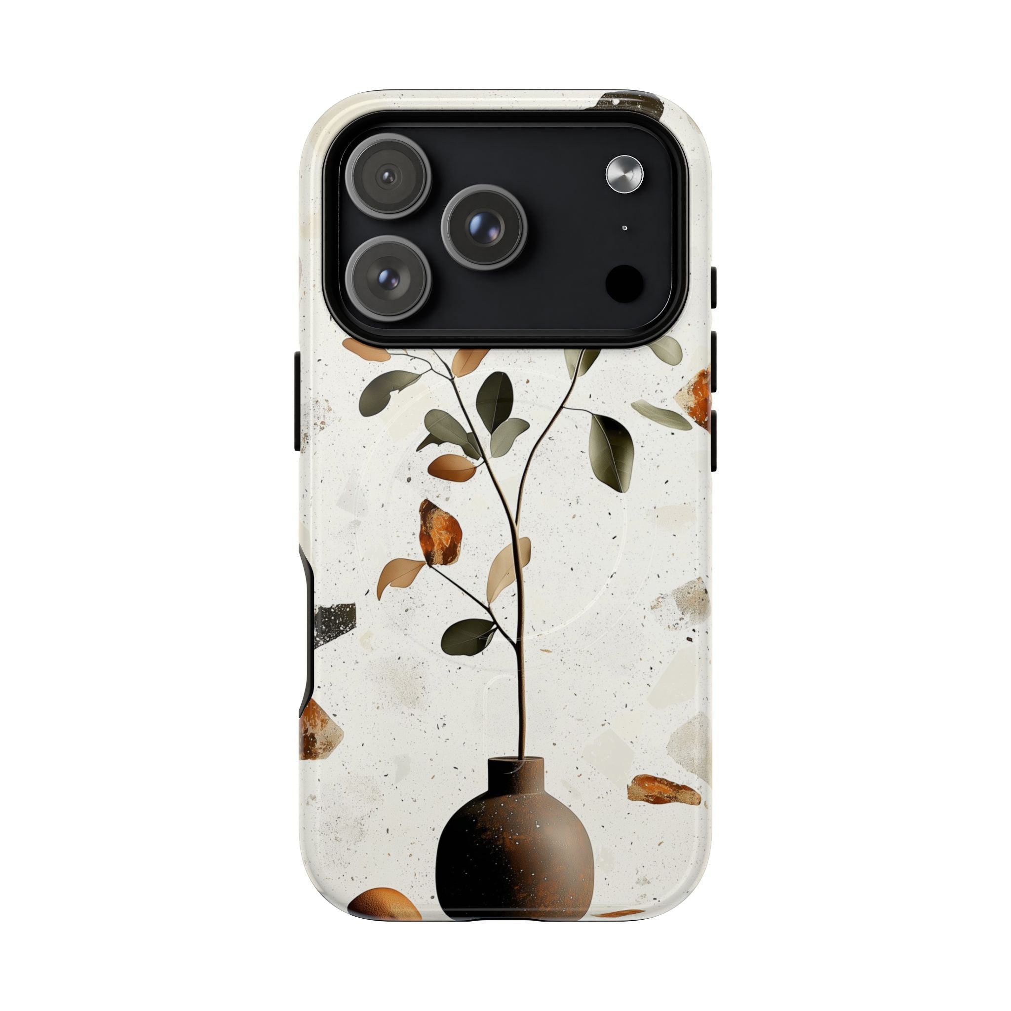 Custodia MagSafe resistente per iPhone con motivo floreale | Minimal Botanical