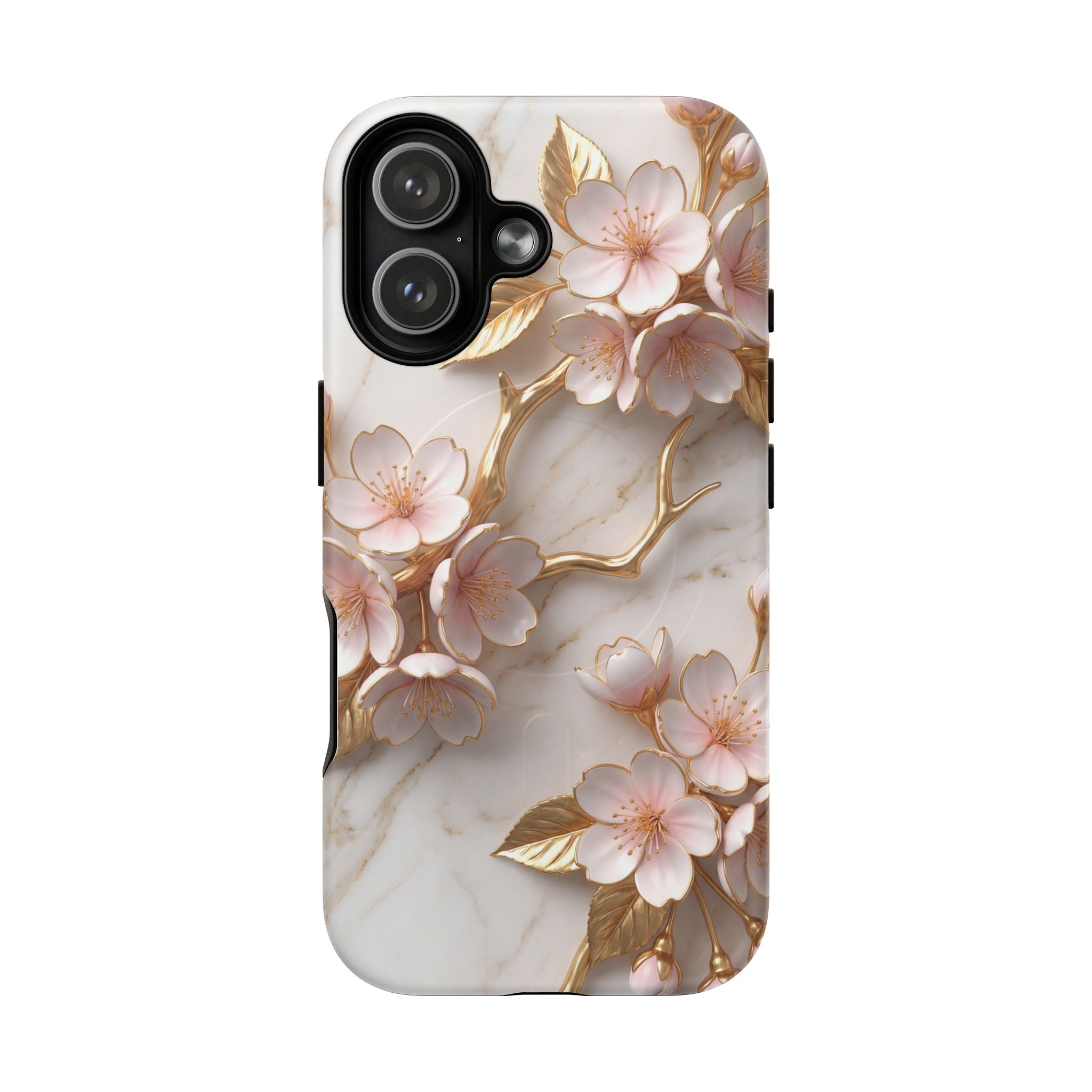 Floral Cherry Blossom MagSafe Phone Case — Tough Protective iPhone Cover