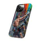 Colourful Rock Climber Art Protective iPhone Case
