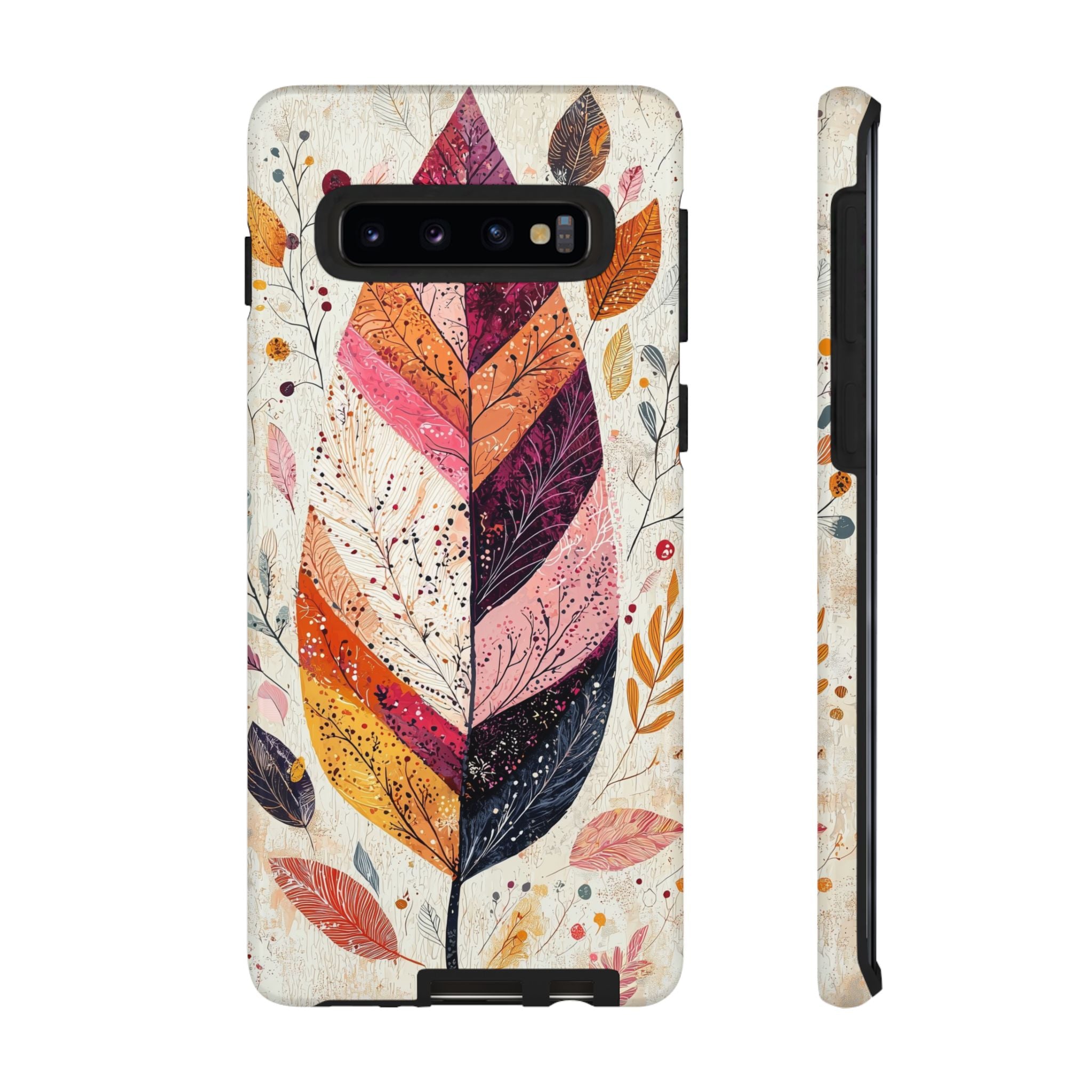 Autumn Leaf Tough Samsung Galaxy Case | Watercolour Feathered Fall Design