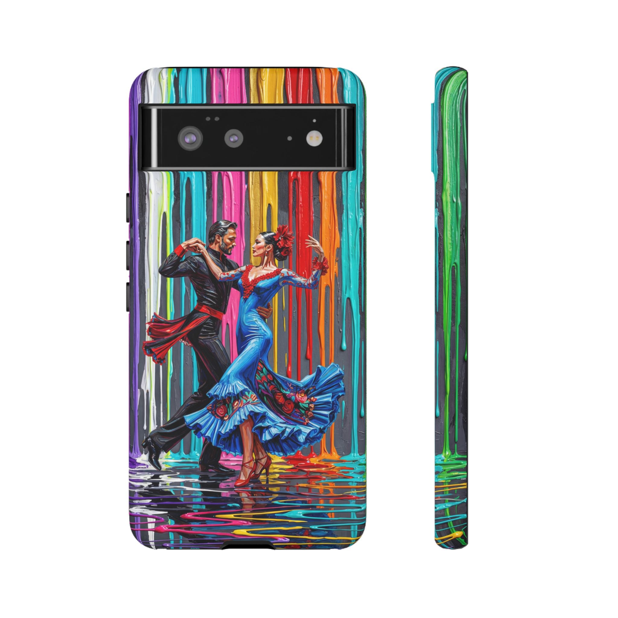 Colorful Tango Google Pixel Phone Case | Vibrant Dancing Couple Art Protection
