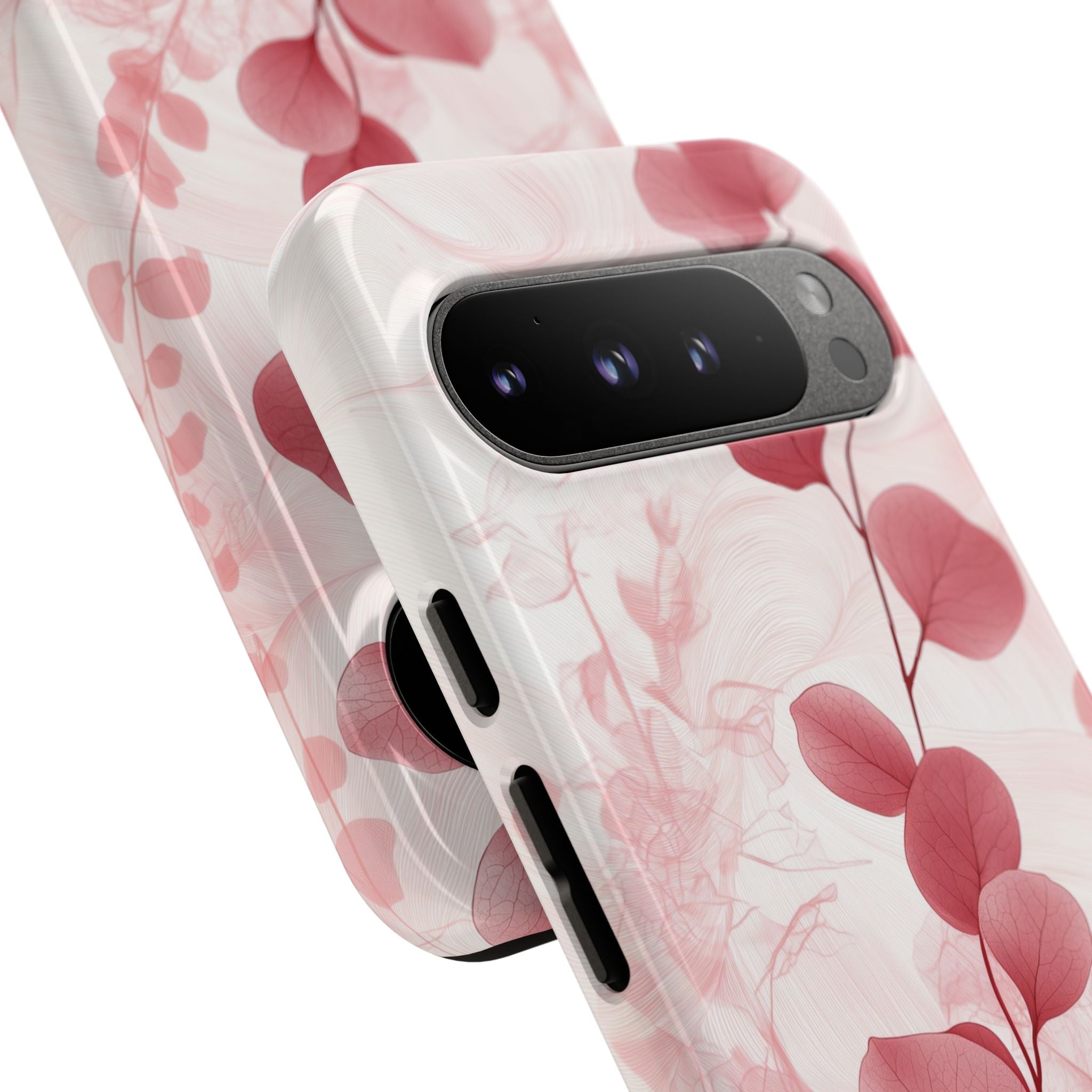 Pink Botanical Floral Eucalyptus Google Pixel Phone Case