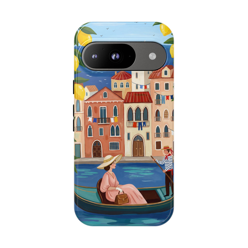 Venetian Gondola Google Pixel Phone Case | Lemon Coast Waterfront Travel