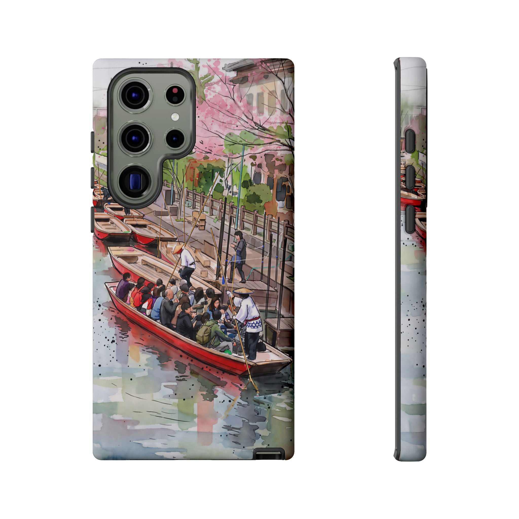 Japan Canal Boat Serenity | Art Samsung Galaxy Phone Case