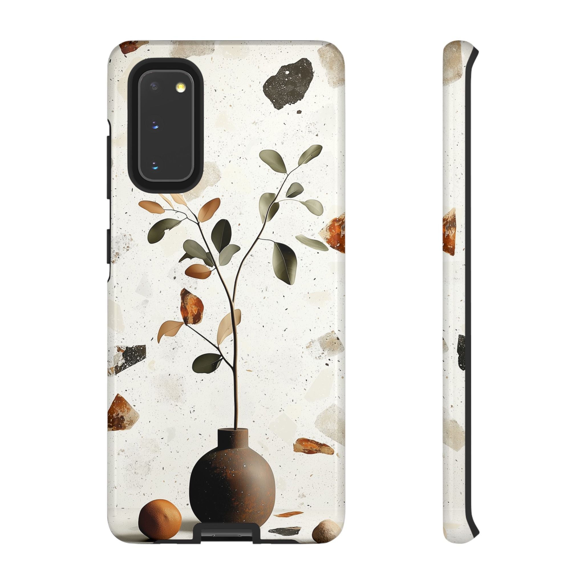 Floral Terrazzo Samsung Galaxy Case | Minimal Vase Botanical