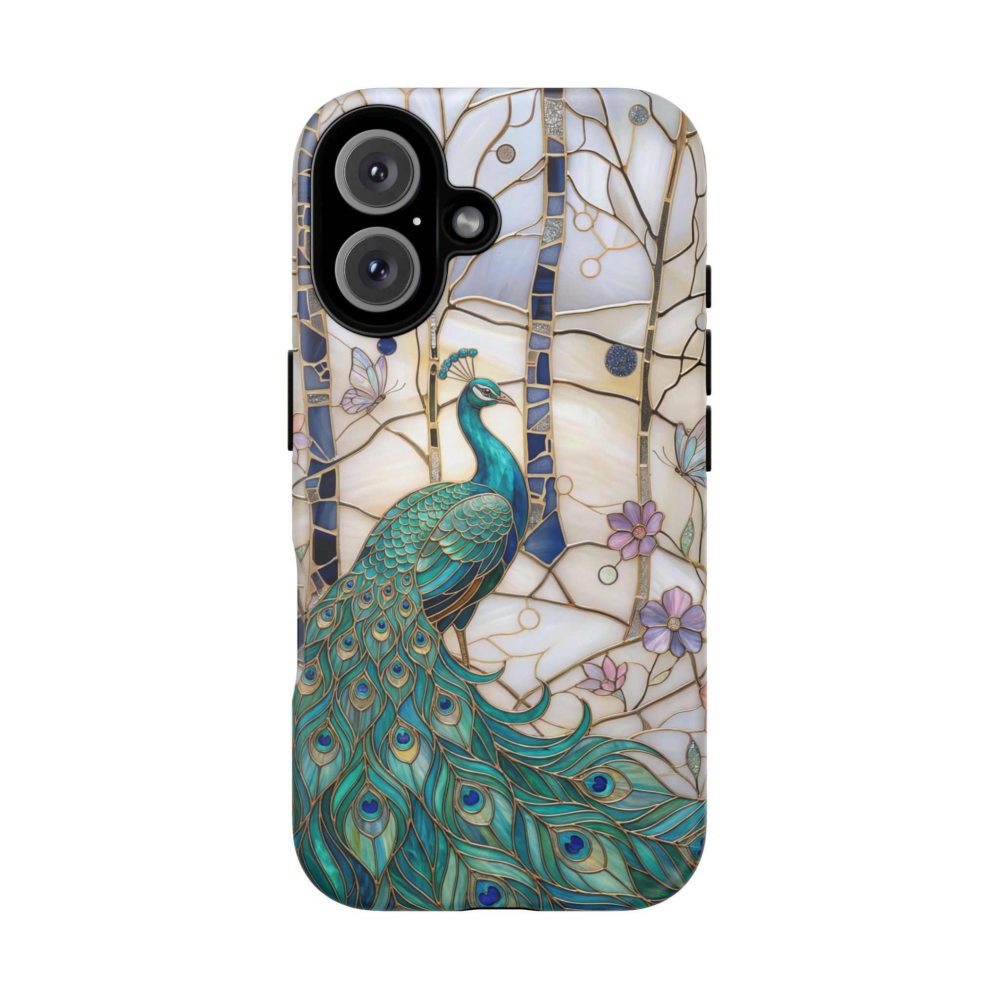 Peacock Stained Glass iPhone Case