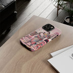Saxophone Dog iPhone Case | Cute Pink Musical Art Protective Case