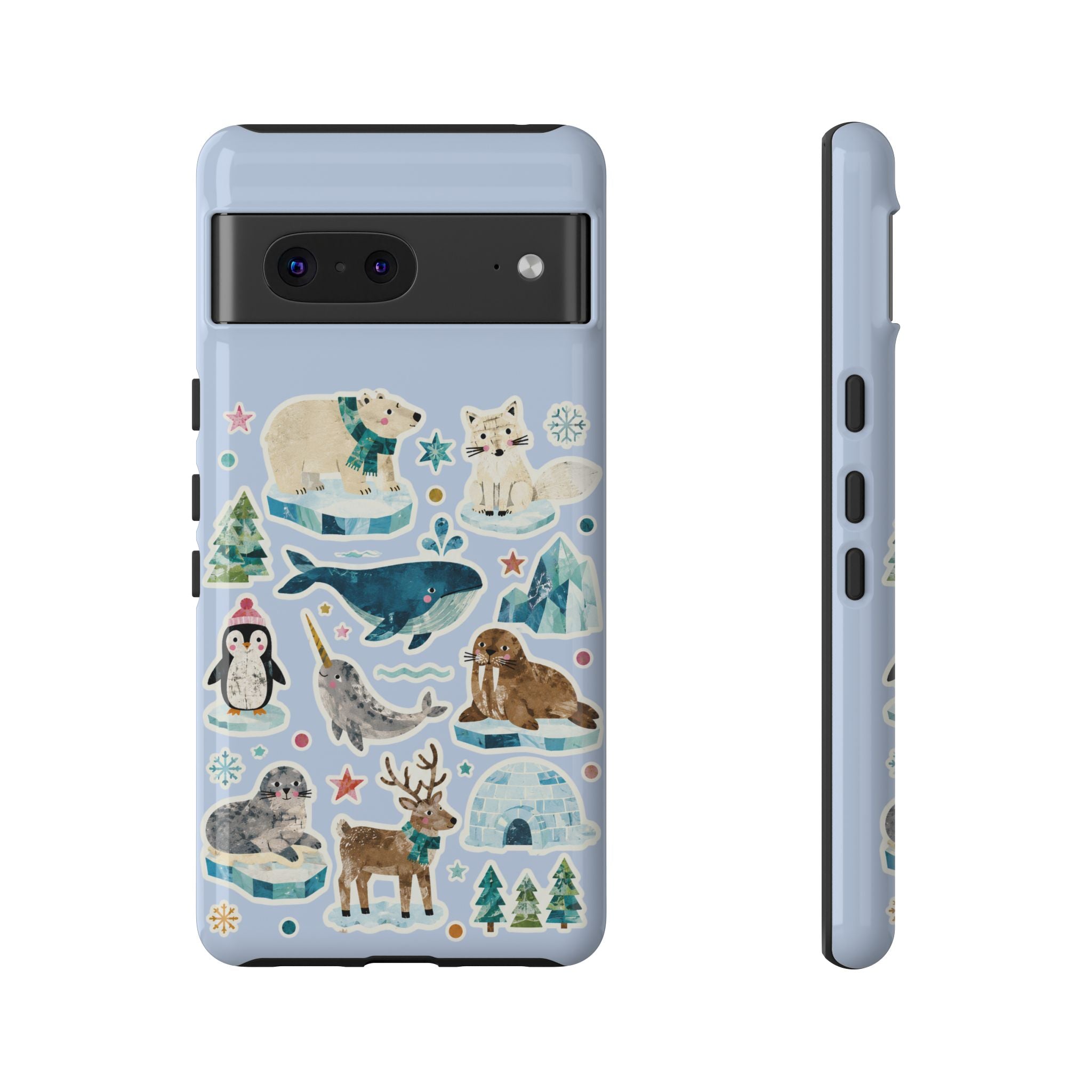 Cute Arctic Animals Tough Google Pixel Phone Case