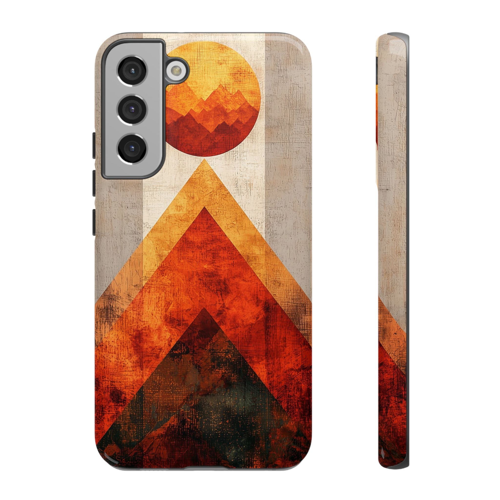 Retro Geometric Sunset Samsung Galaxy Case