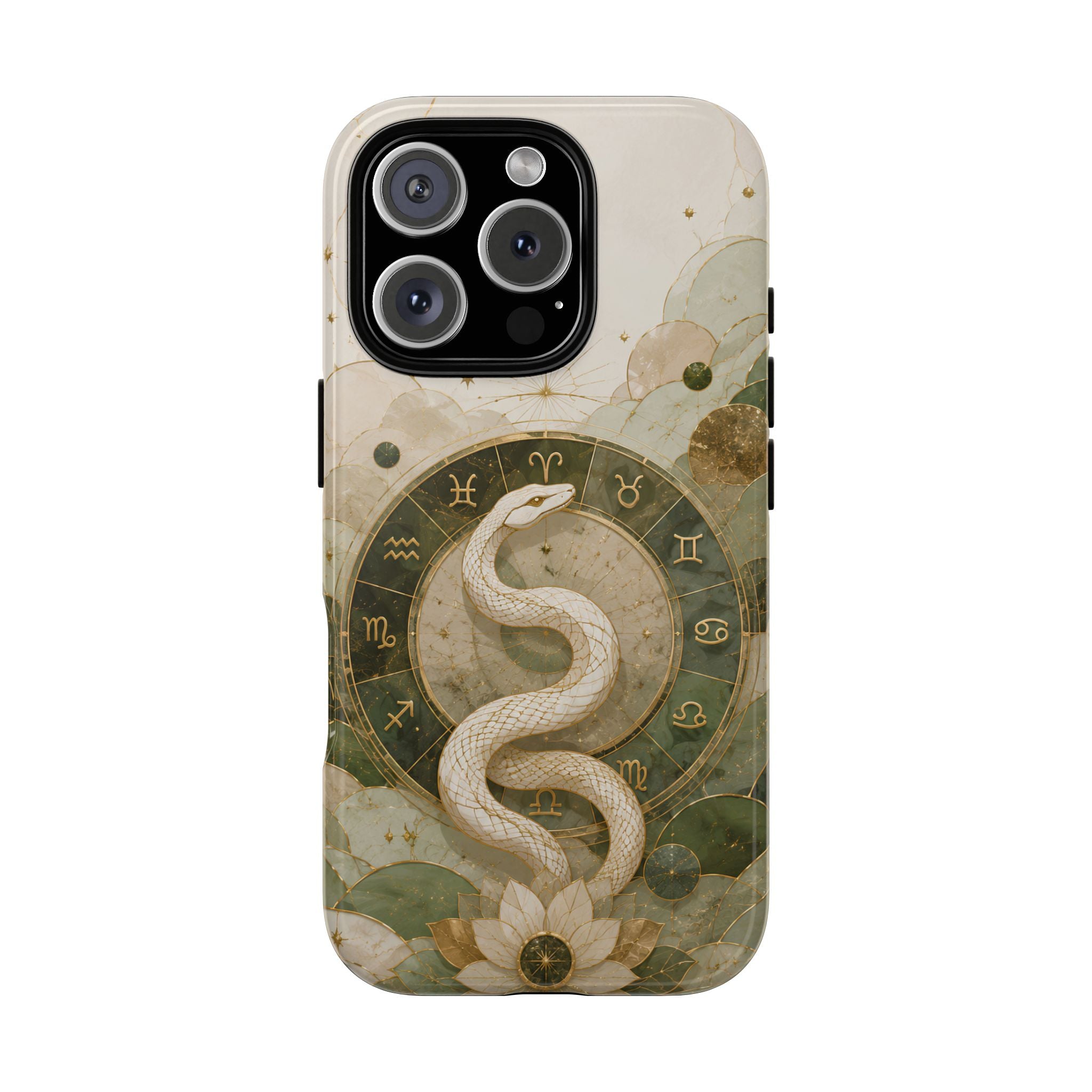 White Snake iPhone Case | Celestial Zodiac iPhone Case