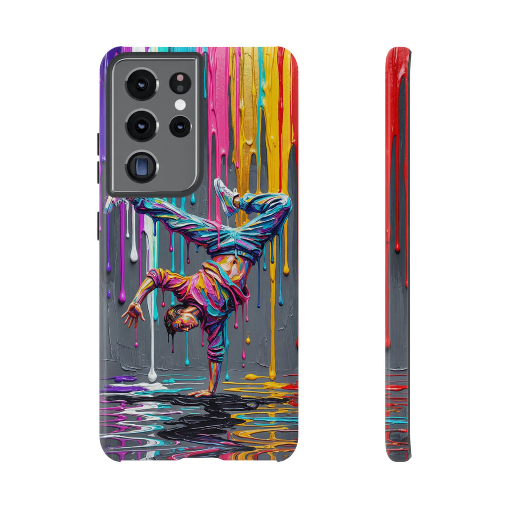 Colorful Breakdancer Graffiti Tough Samsung Galaxy Phone Case