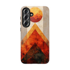 Retro Geometric Sunset Samsung Galaxy Case