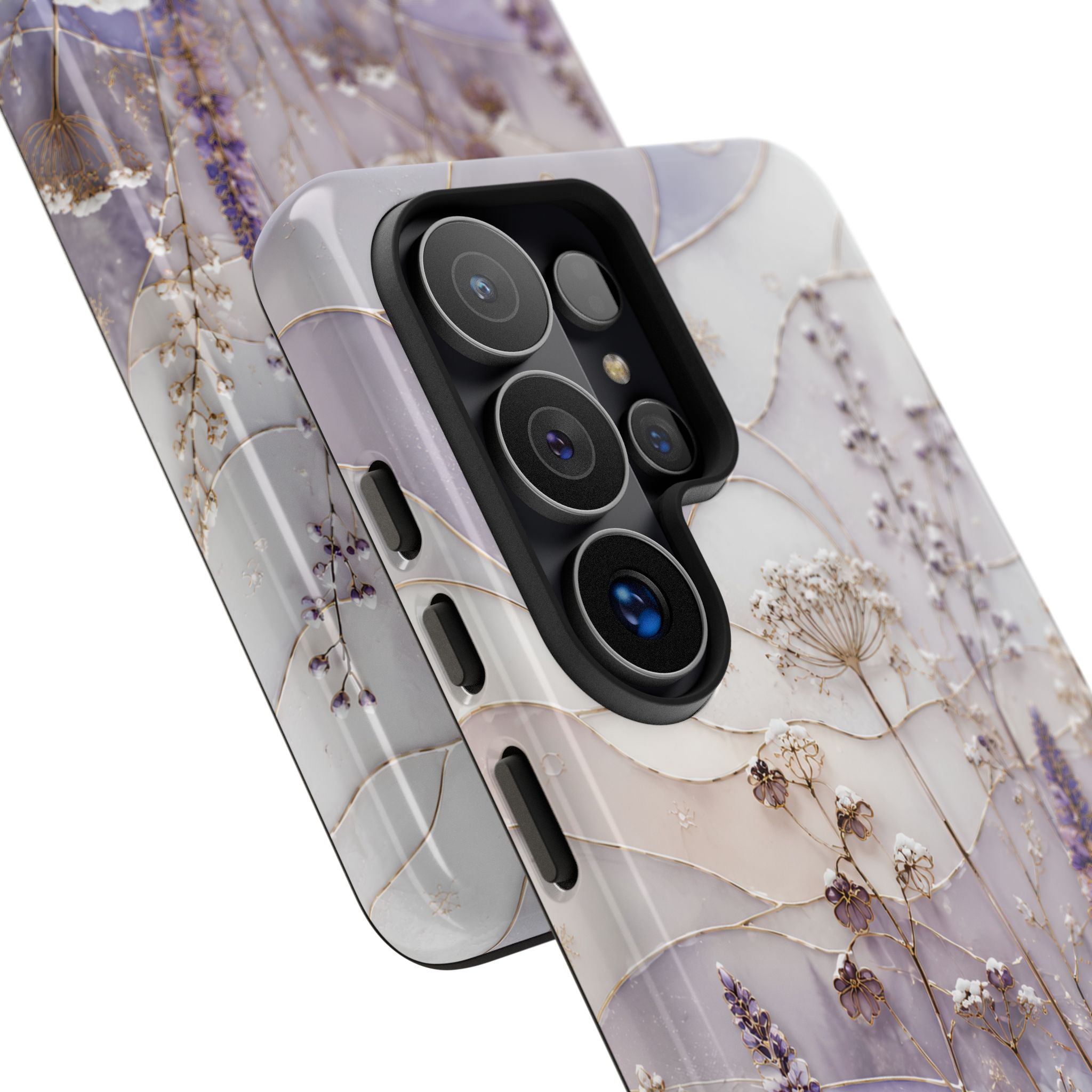 Stained Glass Wildflower Samsung Galaxy Phone Case | Floral Meadow Phone Case