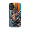 Colourful Rock Climber Art Protective MagSafe iPhone Case
