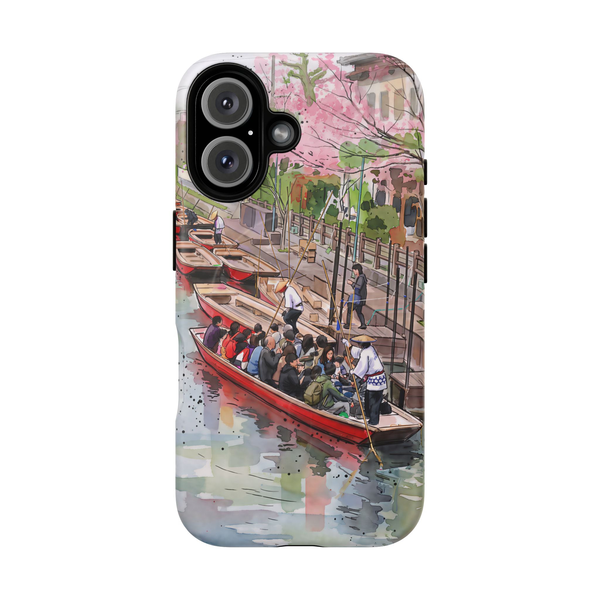 Japan Canal Boat Serenity | Art MagSafe iPhone Case
