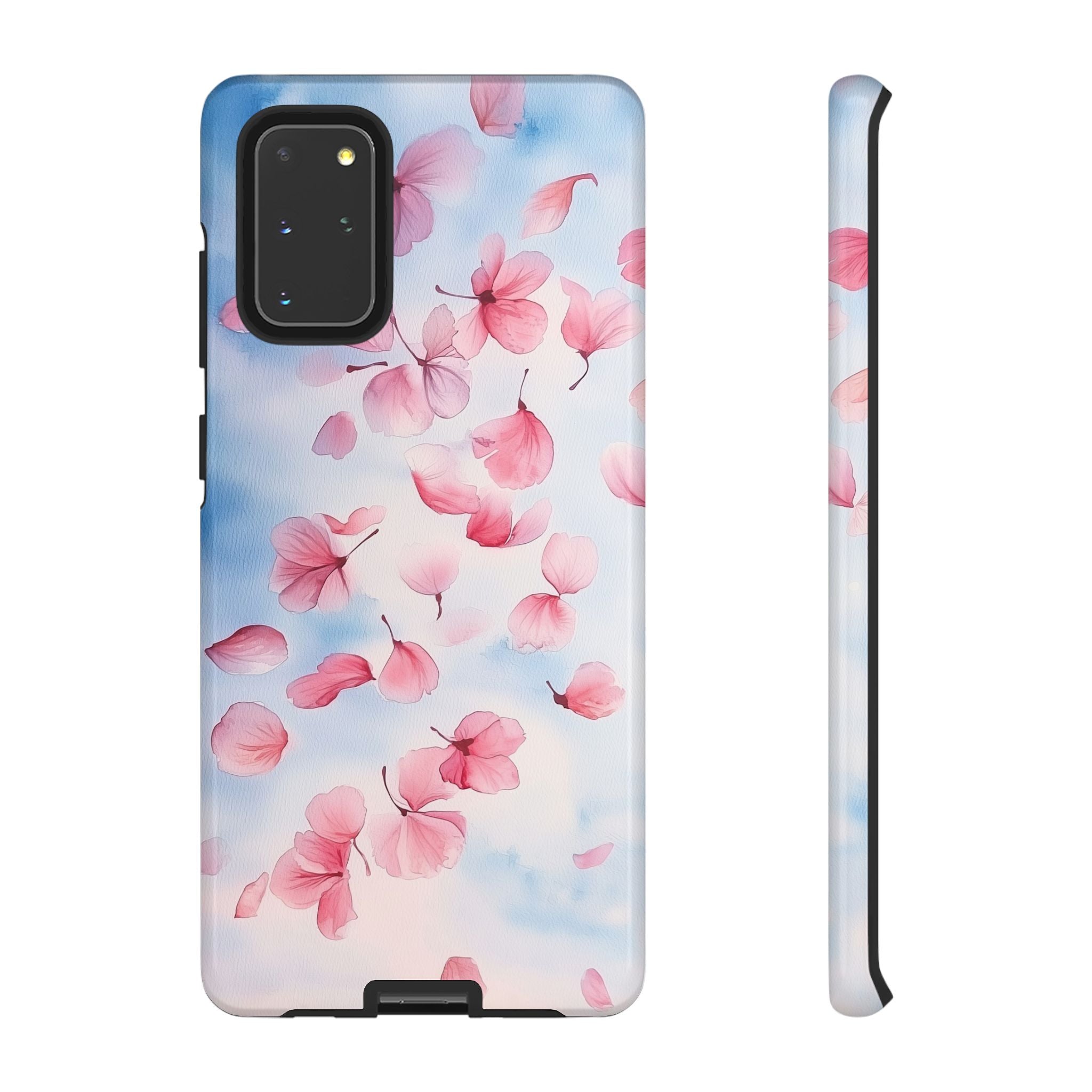 Floral Petal Tough Samsung Galaxy Case | Pink Falling Blossoms