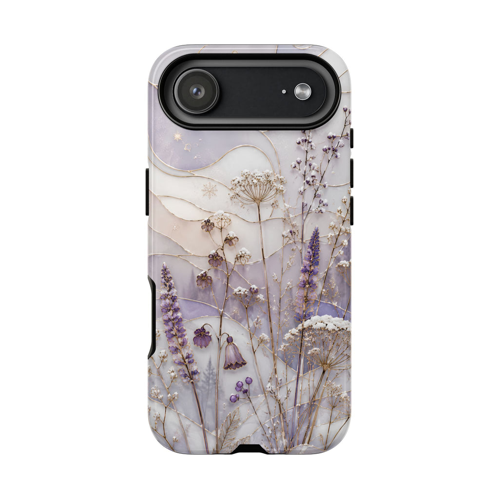 Stained Glass Wildflower iPhone Case | Floral Meadow iPhone Case
