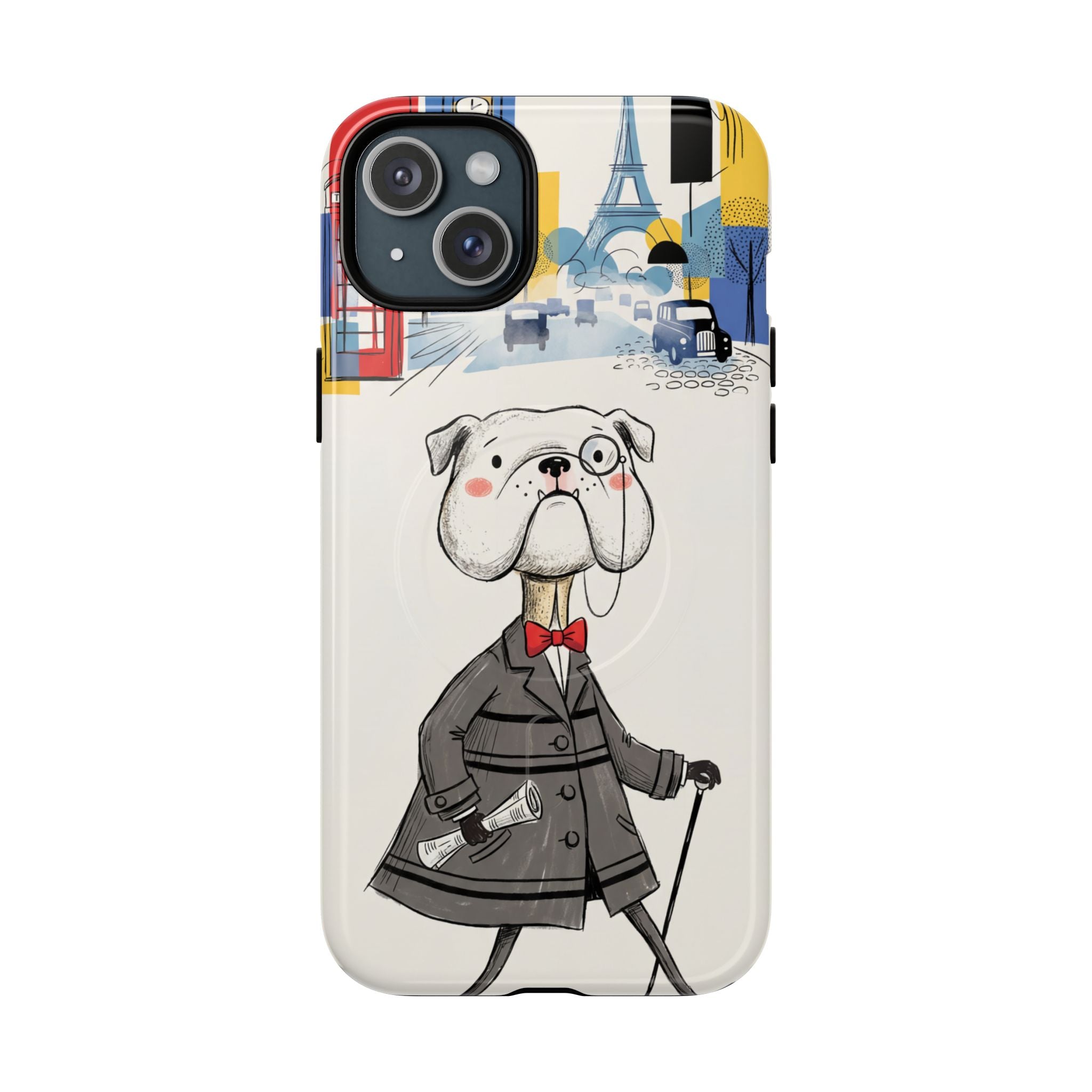 Vintage Dapper Gentleman Bulldog MagSafe iPhone Case
