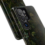 Dark Botanical Tough Samsung Galaxy Phone Case | Moody Forest Owl Cover