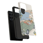 Retro Coastal Road Trip Design Samsung Galaxy Phone Case