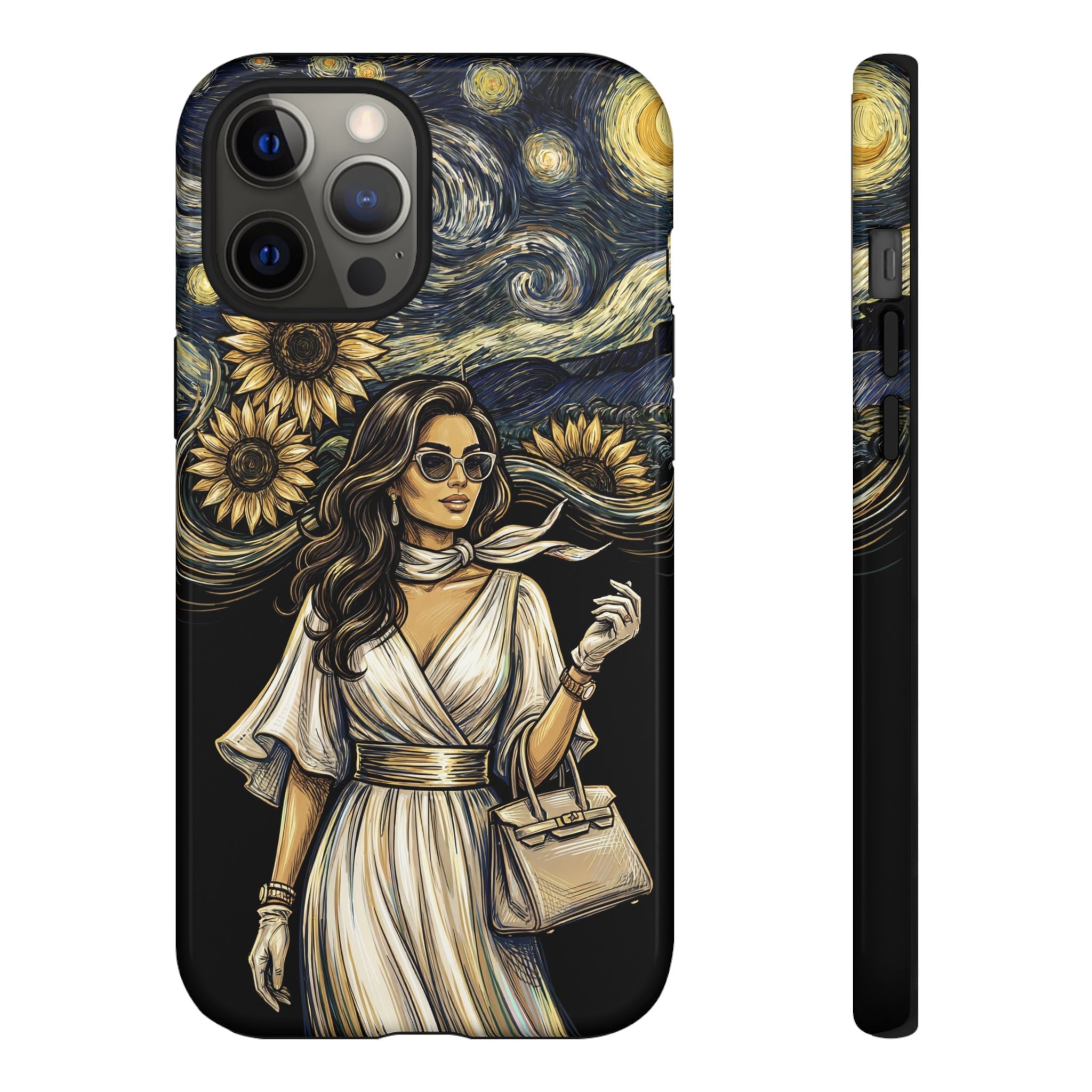 Van Gogh Night Sunflowers iPhone Case | Chic Woman Art