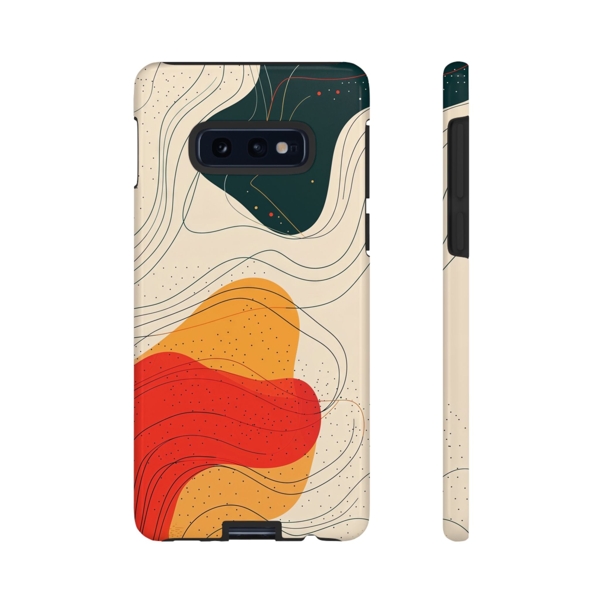 Abstract Retro Waves Samsung Galaxy Case | Colourful Modern Art