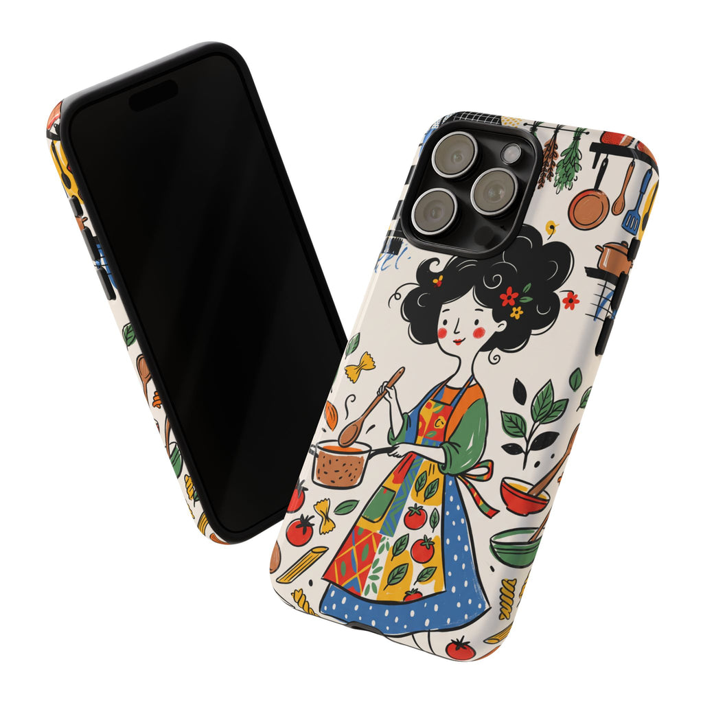 Illustrazione Cucina Chef Fantasioso Cover iPhone