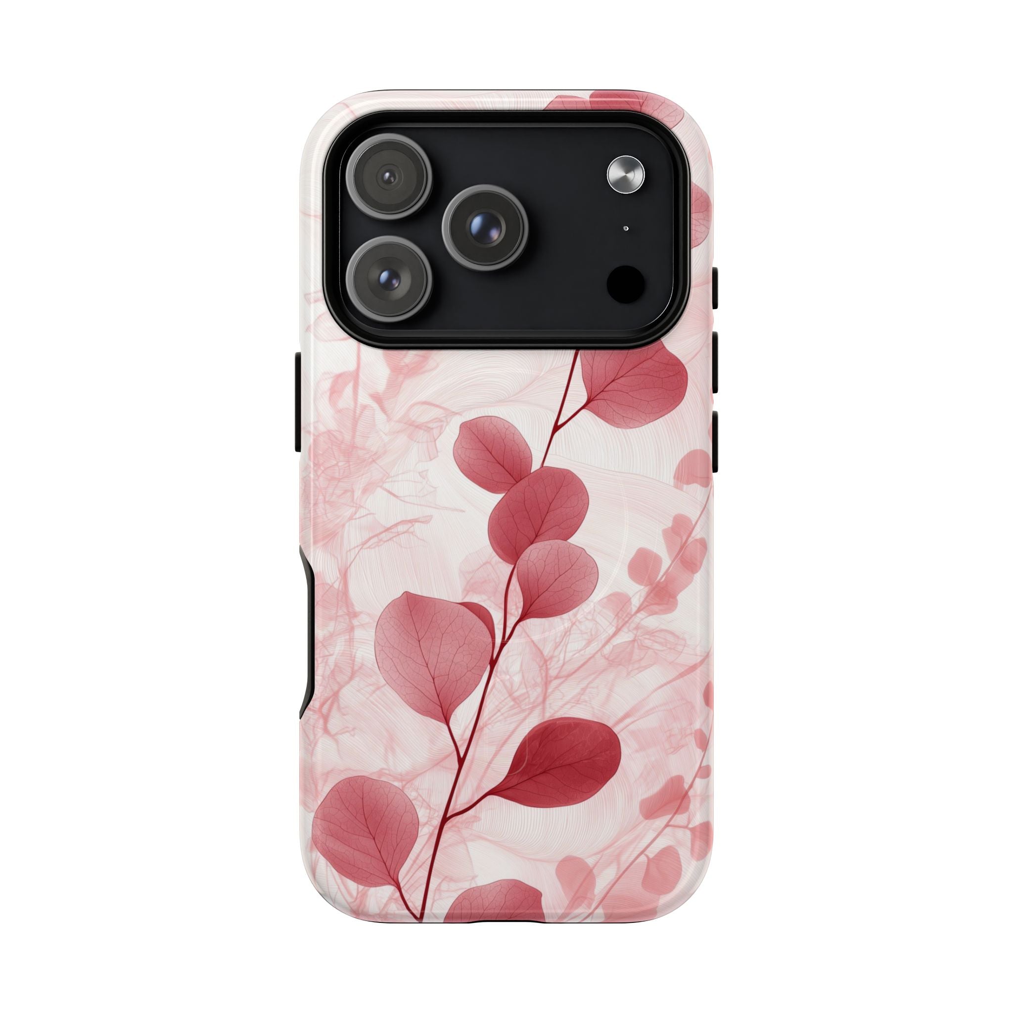 Pink Botanical Floral Eucalyptus MagSafe iPhone Case
