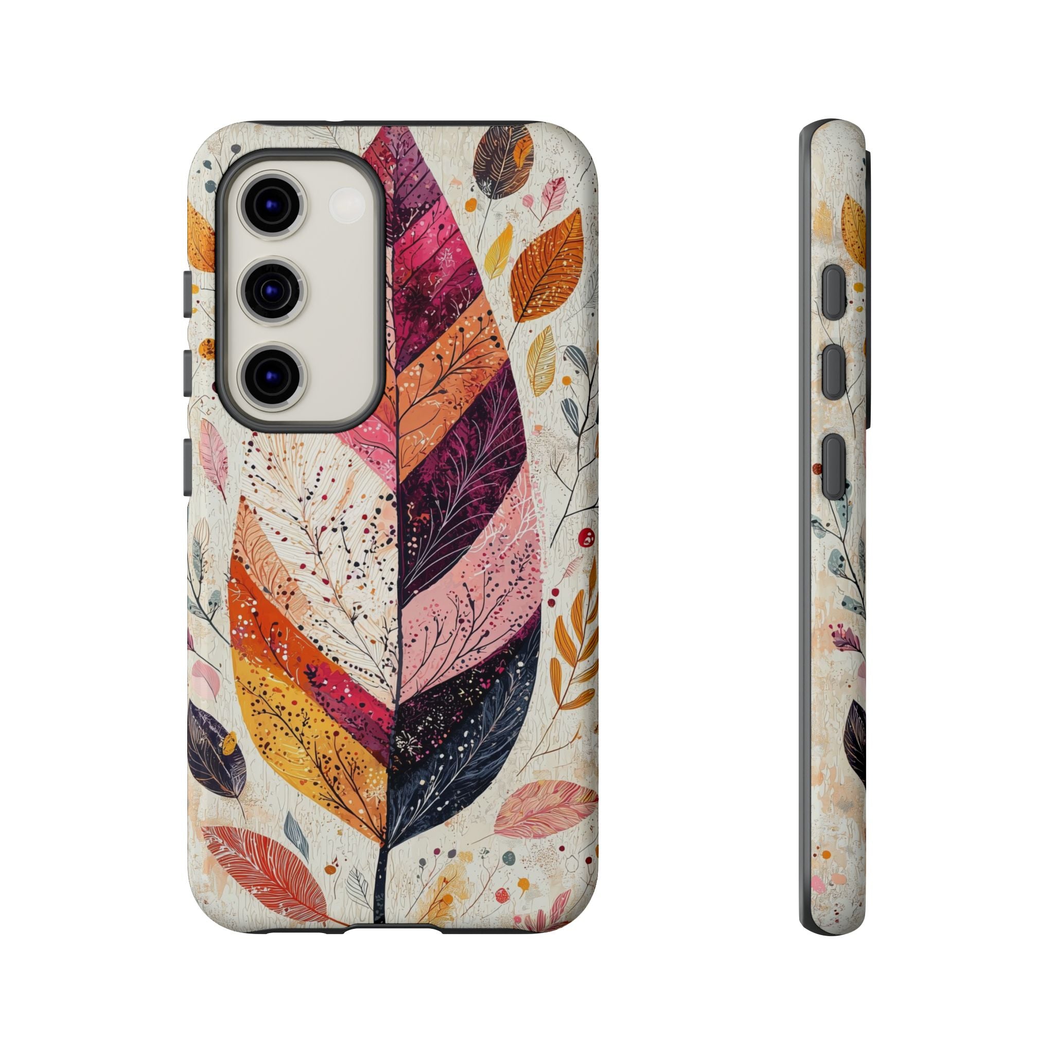 Autumn Leaf Tough Samsung Galaxy Case | Watercolour Feathered Fall Design