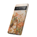 Chipmunk Google Pixel Phone Case | Stained Glass Woodland Animal Case