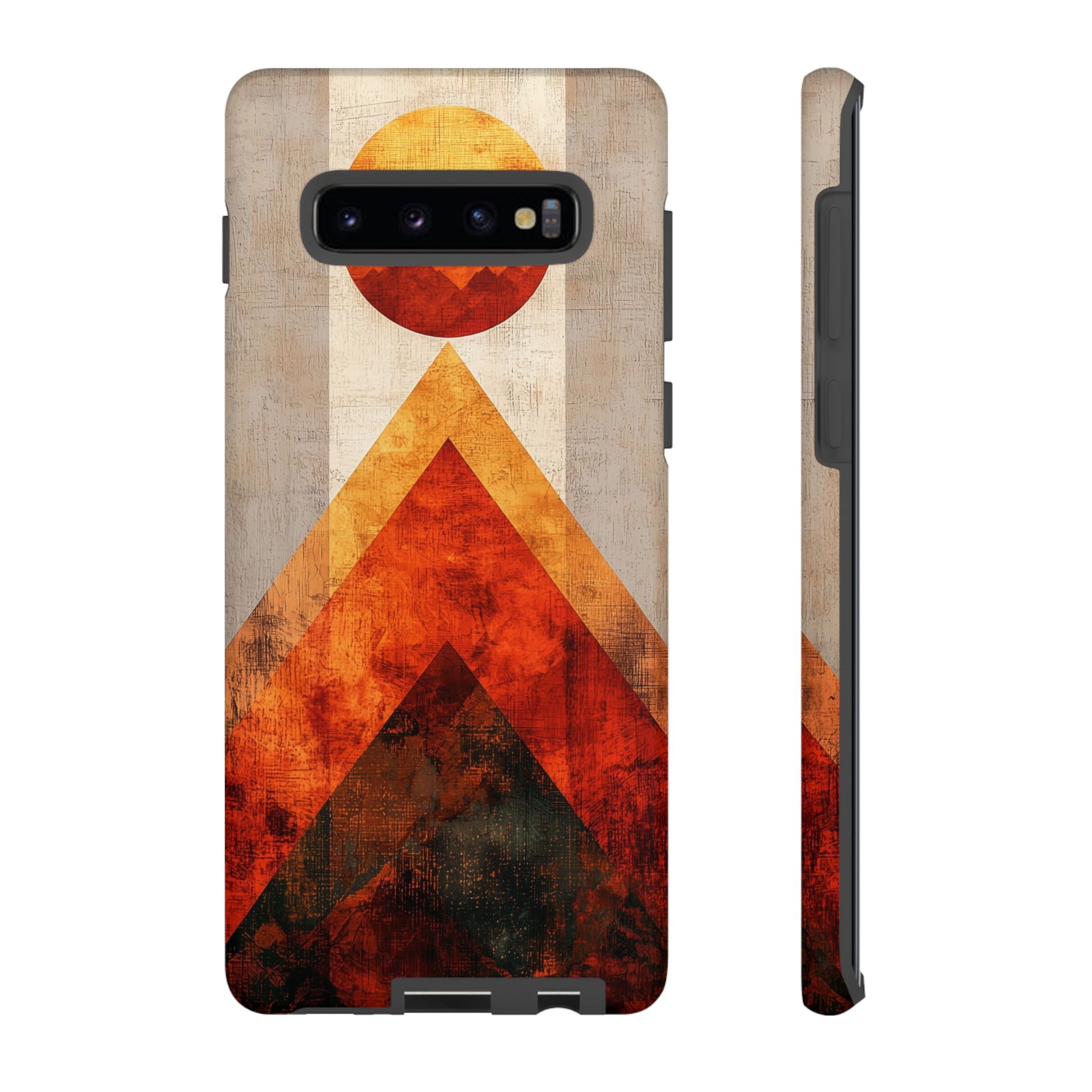 Retro Geometric Sunset Samsung Galaxy Case
