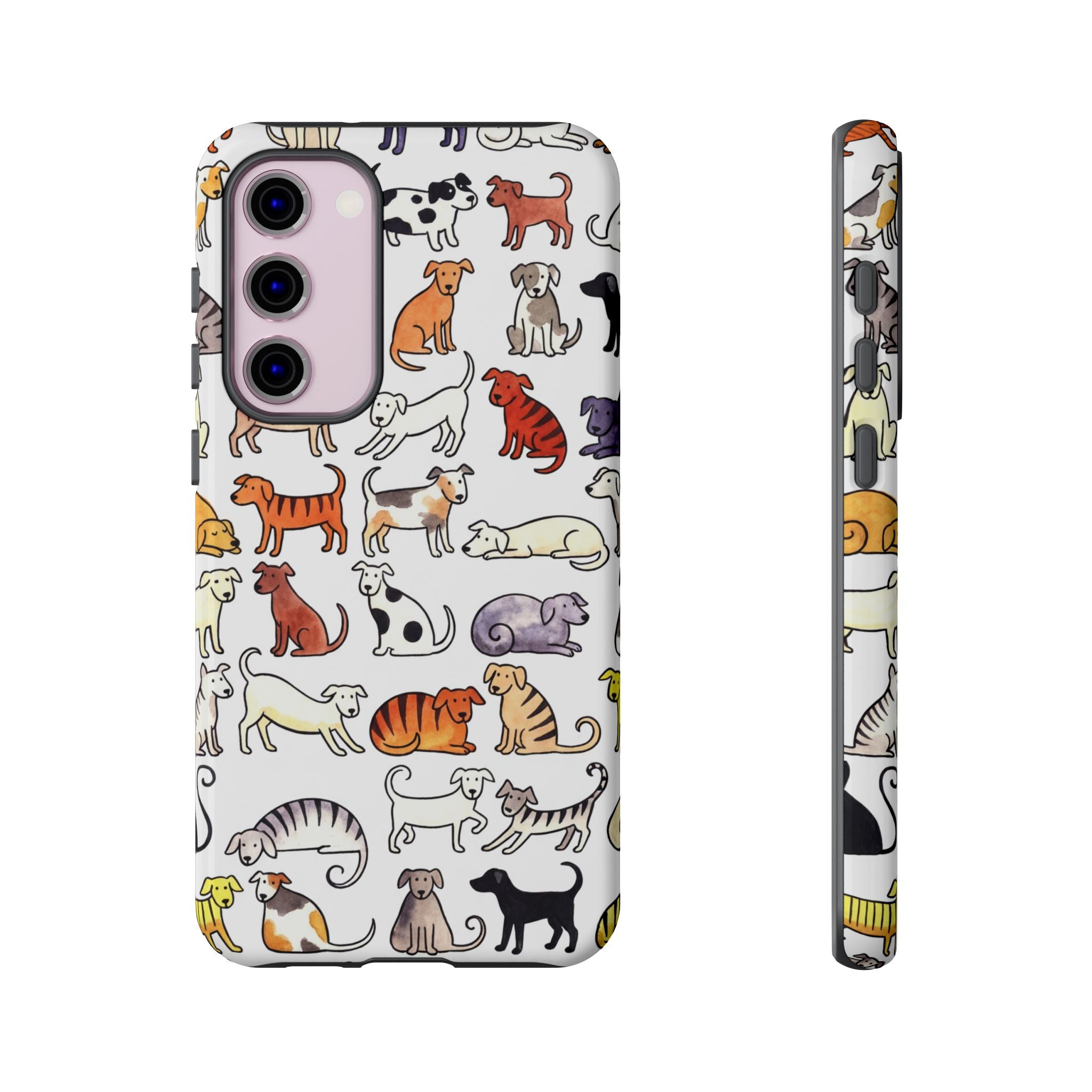 Dog Pattern Samsung Galaxy Case | Cute Colourful Dogs