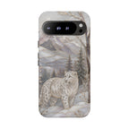 Snow Leopard Google Pixel Phone Case | Winter Wildlife iPhone Case