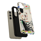 Bulldog Driver Samsung Galaxy Phone Case | Cute Retro Dog Illustration