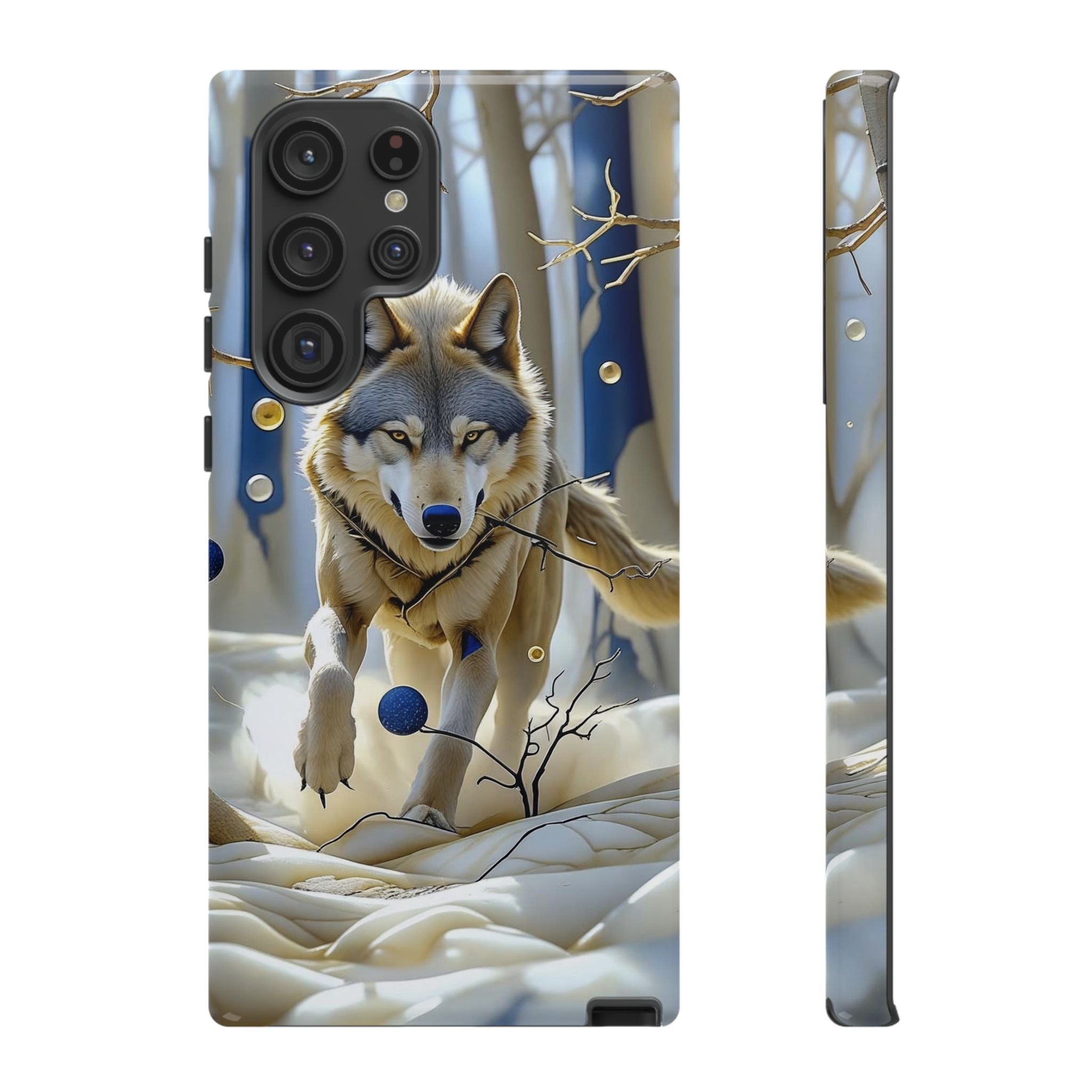 Wolf in Snow Samsung Galaxy Case — Rugged Wildlife