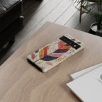 Autumn Leaf Tough Google Pixel Case | Watercolour Feathered Fall Design