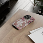 Custodia rigida Koi Lotus — Cover iPhone con pesci floreali rosa