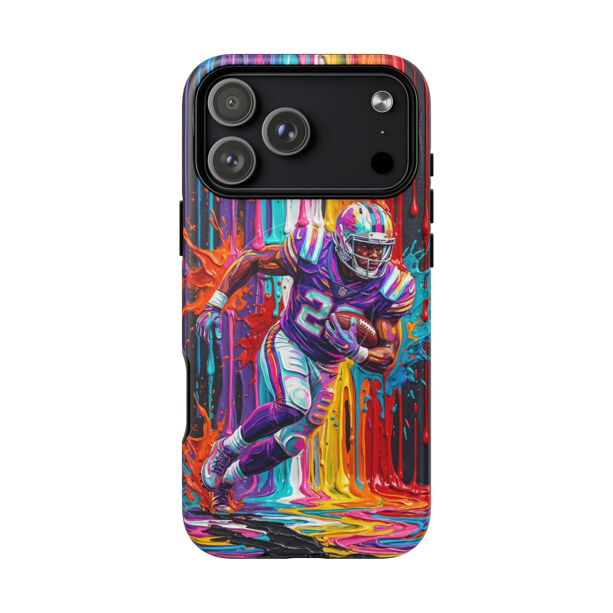 Vibrant American Football Runner MagSafe iPhone Case