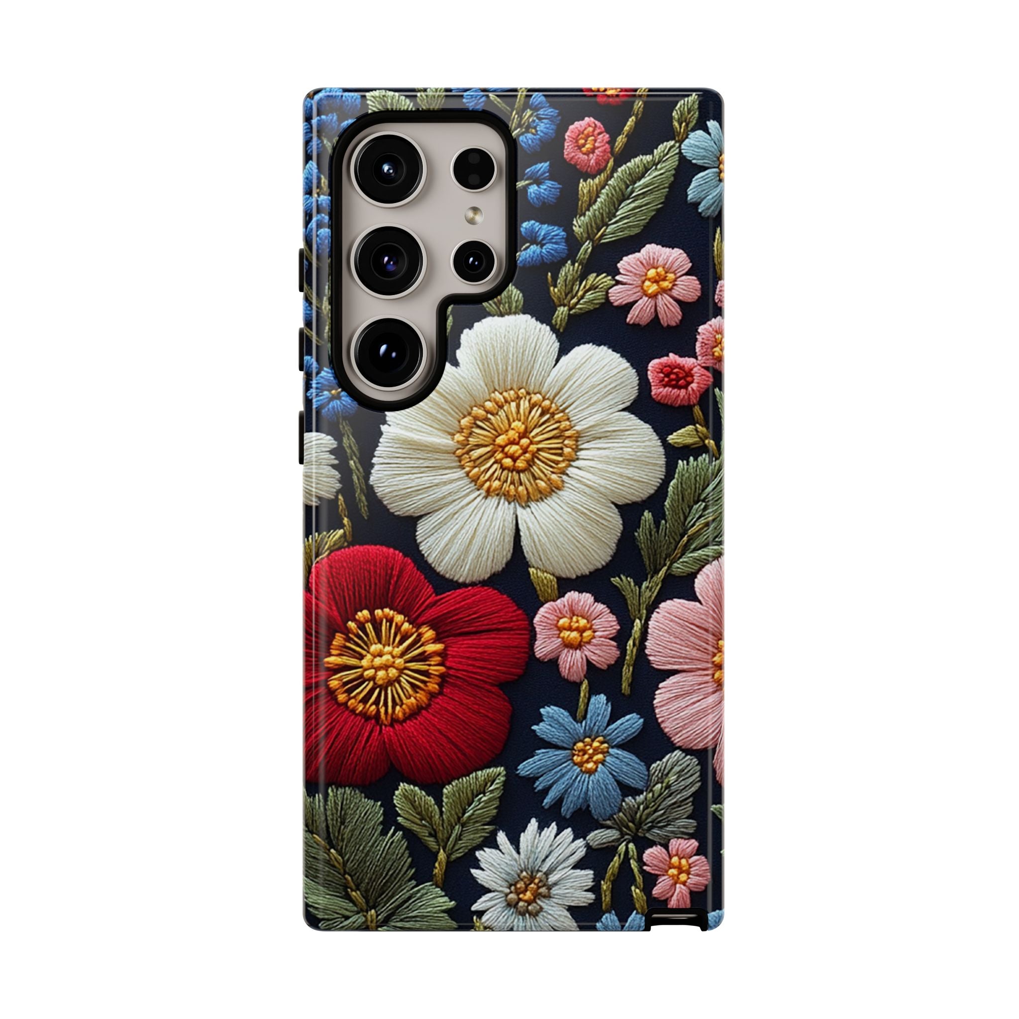 Floral Embroidered Garden Samsung Galaxy Case