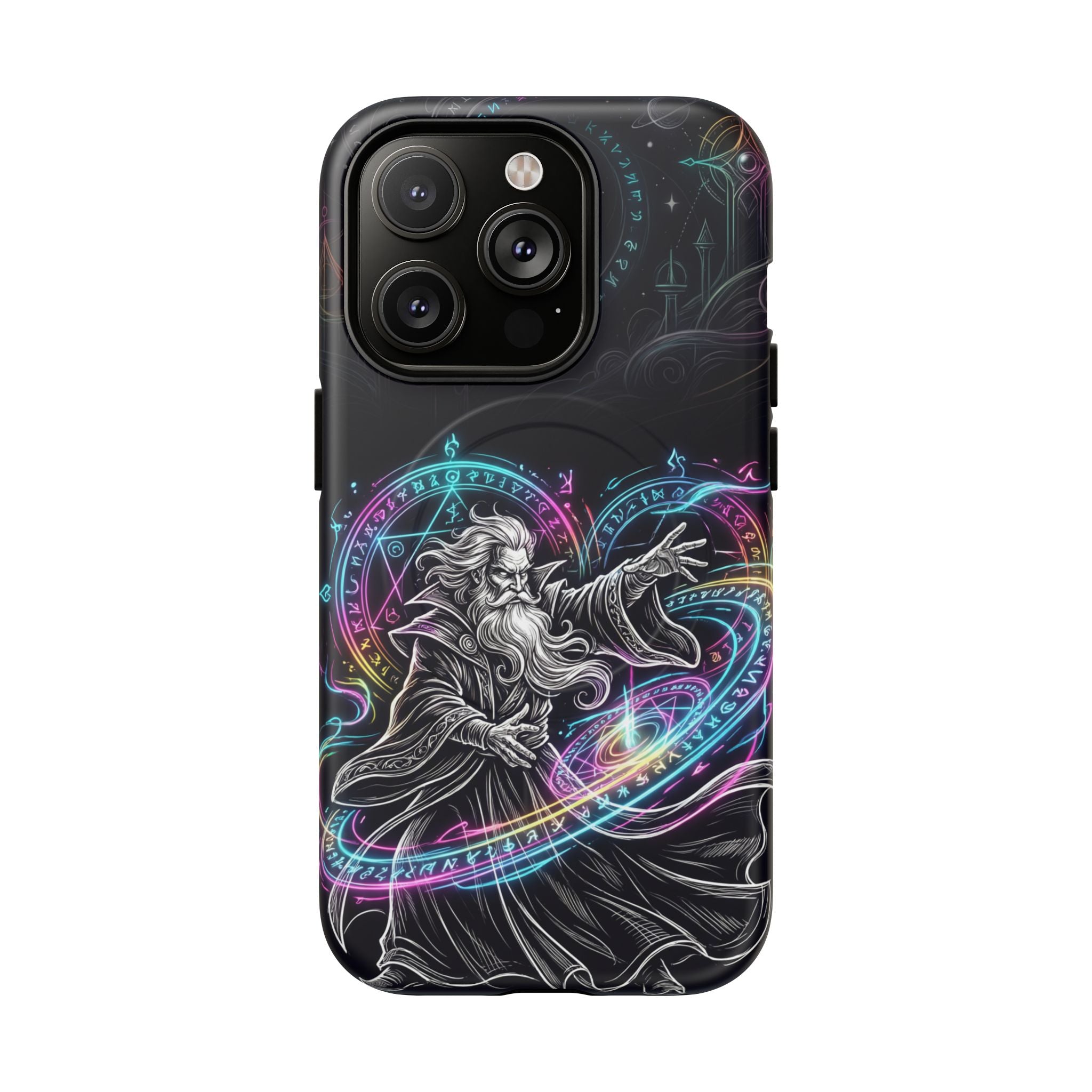 Neon Spell Art Wizard Magic MagSafe iPhone Case