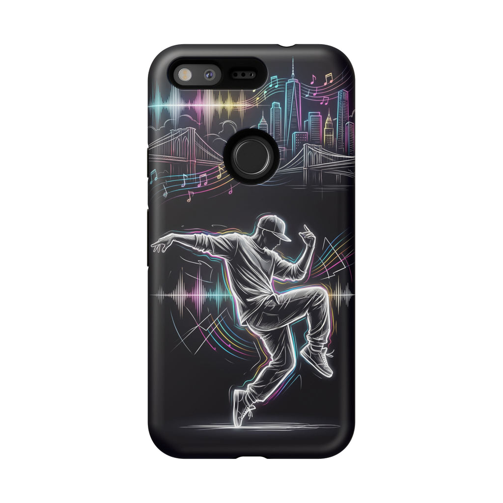 Custodia per telefono Google Pixel Dancer Neon Skyline