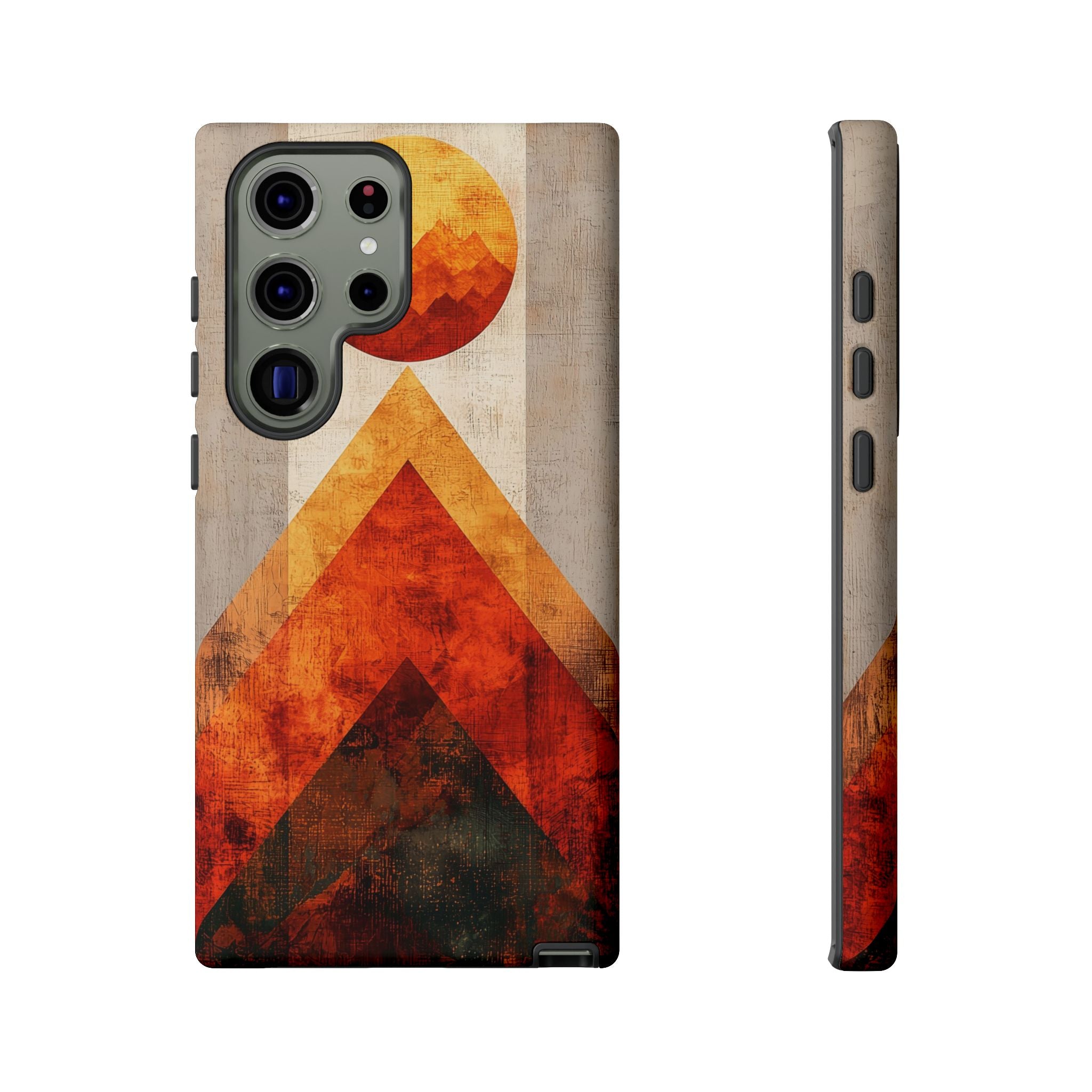 Retro Geometric Sunset Samsung Galaxy Case