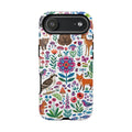 Wild Garden iPhone Case | Cute Forest Animals Floral Pattern Tough Case