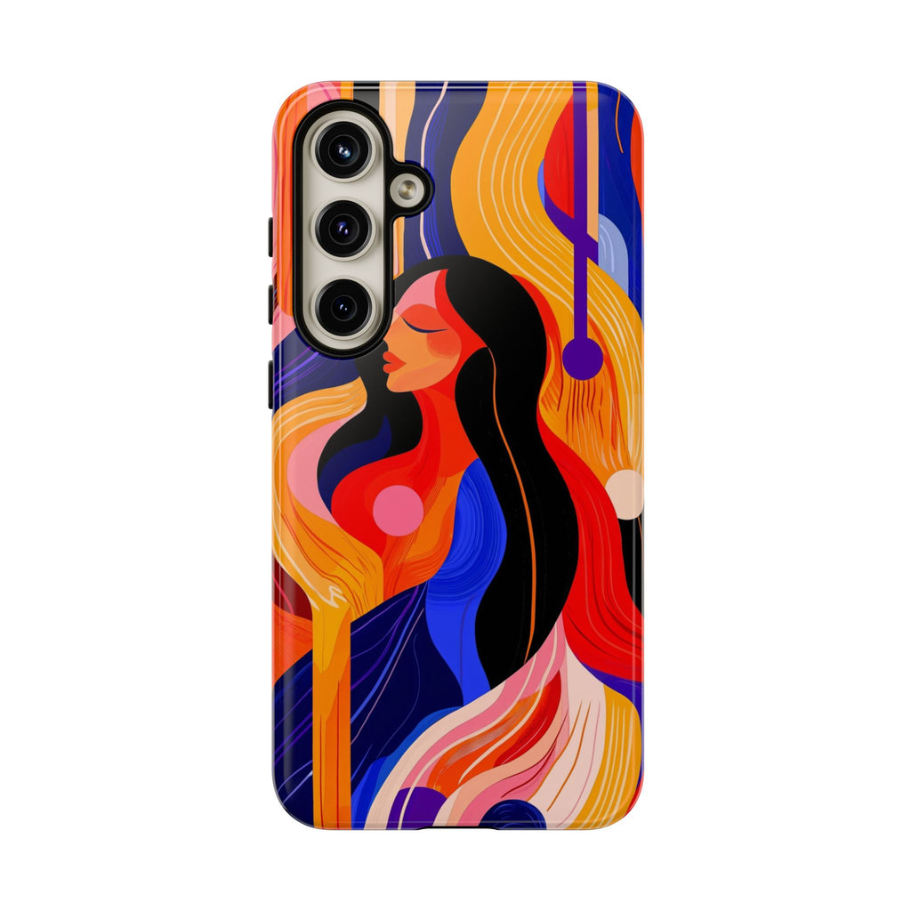 Abstract Colourful Woman Samsung Galaxy Tough Case | Vibrant Artistic