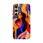 Abstract Colourful Woman Samsung Galaxy Tough Case | Vibrant Artistic
