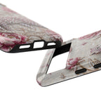Cover Protettiva Botanica Vintage Rosa per Google Pixel con Leopardo Floreale e Luna