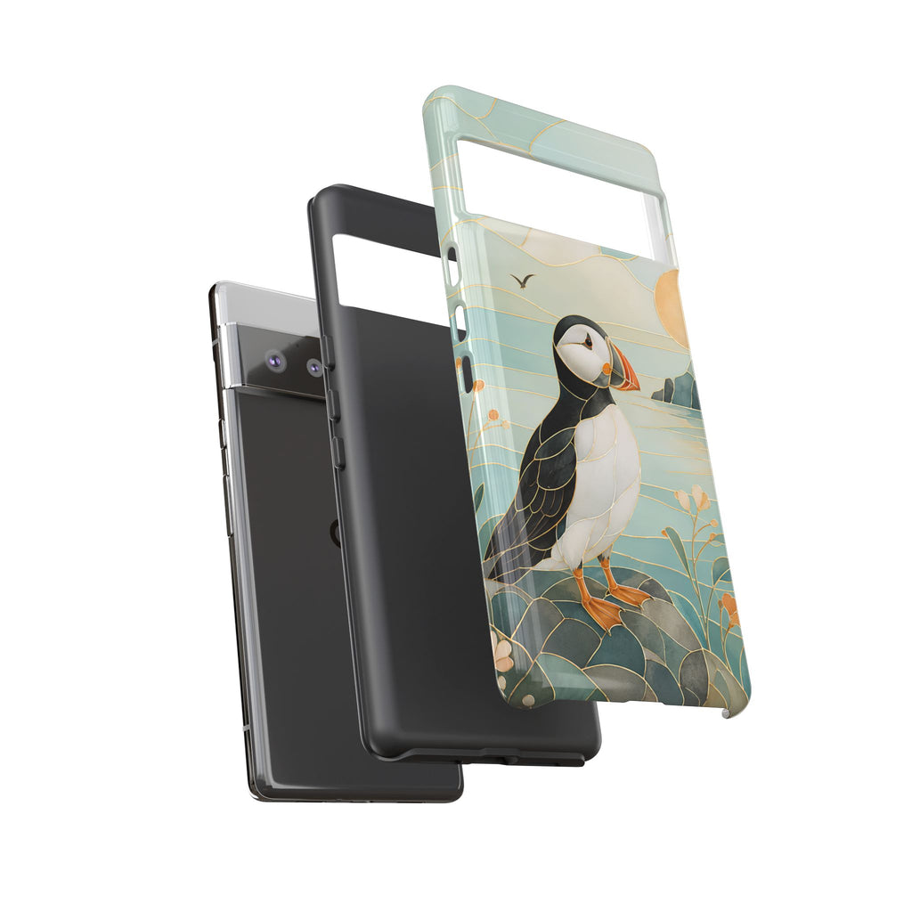 Puffin Coastal  Google Pixel Phone Case | Seaside Bird Art Phone Case