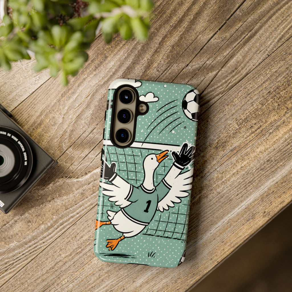 Goalkeeper Goose Samsung Galaxy Phone Case | Funny Soccer Bird Cover